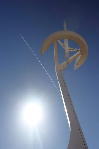 Communication Tower Olympic Stadium Barcelona — Stock Photo, Image