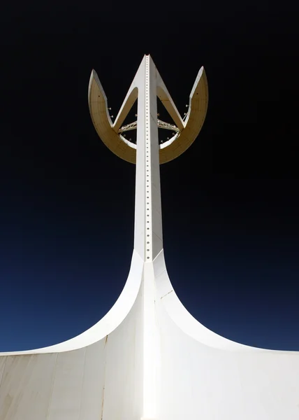 stock image Communication tower in olympic stadium of Barcelona