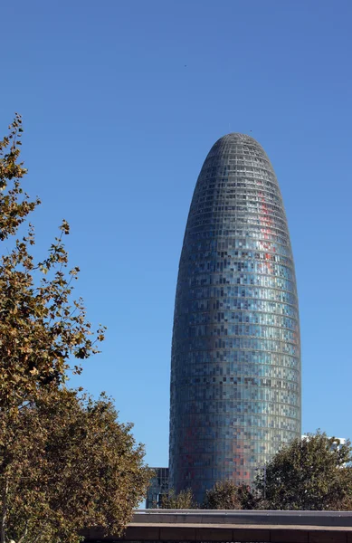 Torre Agbar famosa torre de Barcelona — Foto de Stock