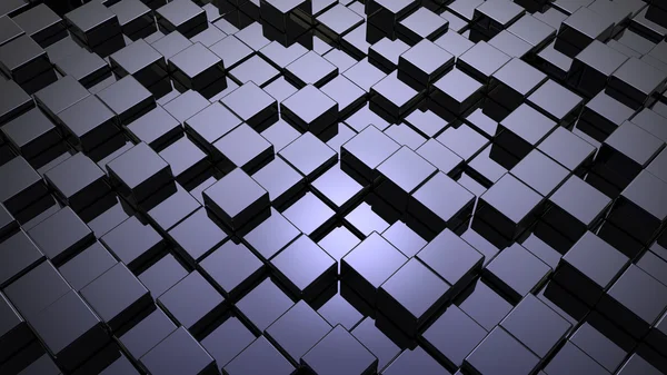 Array of shinny cubes — Zdjęcie stockowe