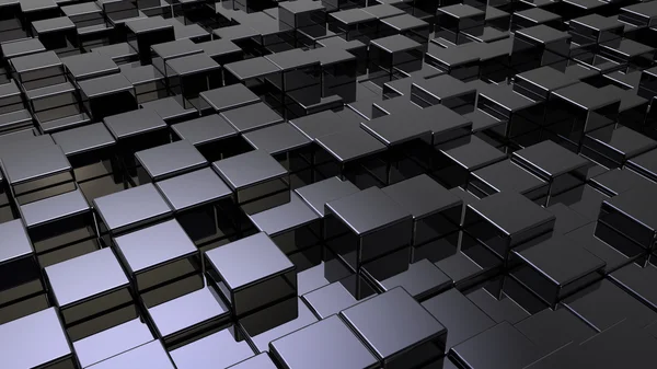 Array of shinny cubes — Stock Photo, Image