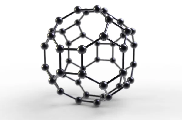 Molécula de fullereno — Fotografia de Stock