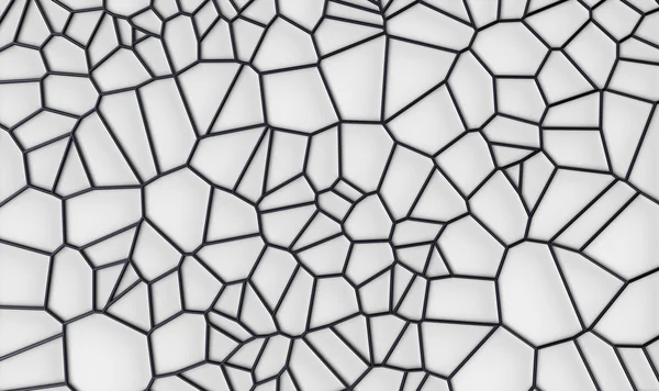 Web の形の白い背景の上のランダムな構造 — ストック写真