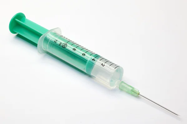 stock image Plastic syringe isolated on white background