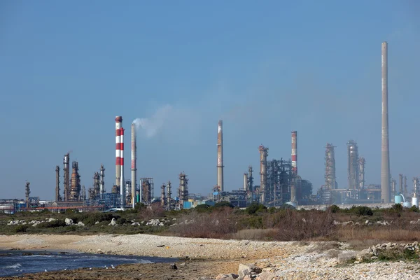 Oljeraffineringsanläggning Lavera Södra Frankrike — Stockfoto