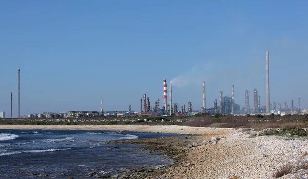 Olie Raffinaderij Lavera Zuid Frankrijk — Stockfoto