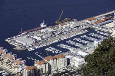 Marina seen from above clipart