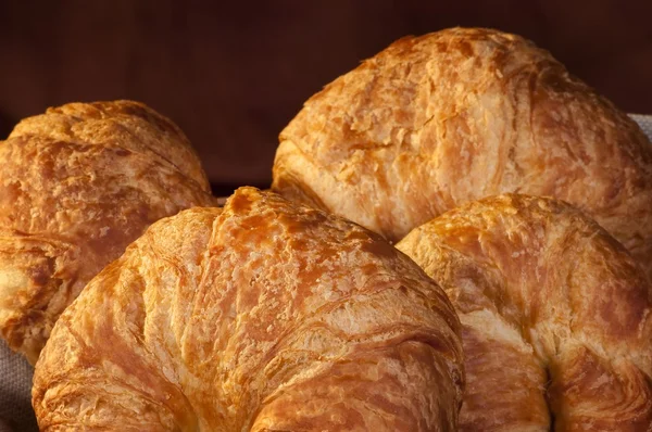 stock image Freshly made breads croissant served for breakfast