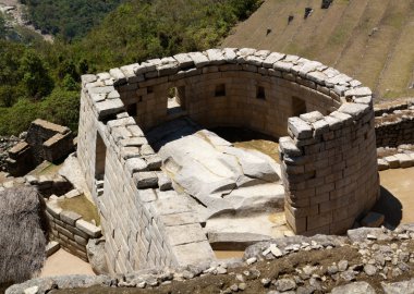 Sun Temple at Machu Picchu clipart