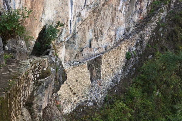 Inka-Brücke von Machu Picchu — Stockfoto