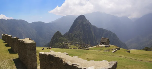 Machu Picchu terraços grama — Fotografia de Stock