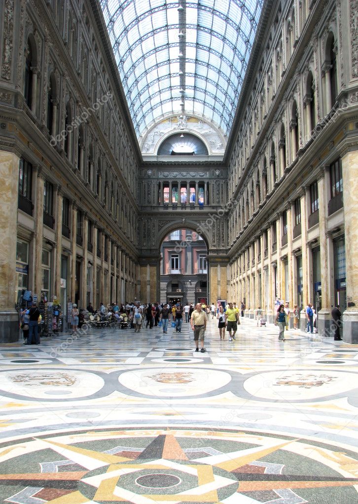 Galleria Umberto I, a 19th century public gallery in Naples, Italy