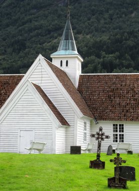 Norveç 'teki ahşap kilise