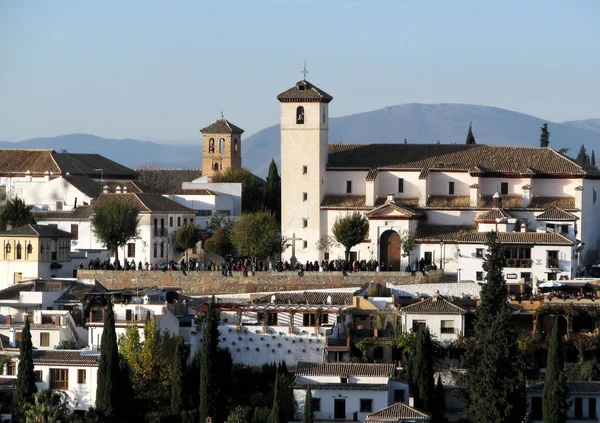 Chiesa di San Nicolvania s, Granada, Spagna — Foto Stock