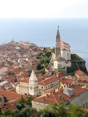 Piran panoramik, Slovenya