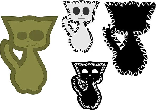 Ensemble de chatons — Image vectorielle