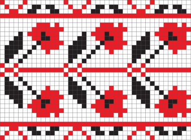 Ethnic Ukrainian ornamental pattern #4 clipart