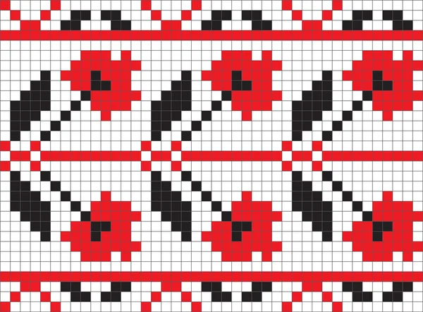 Ethnic Ukrainian ornamental pattern #4 — Stock Vector