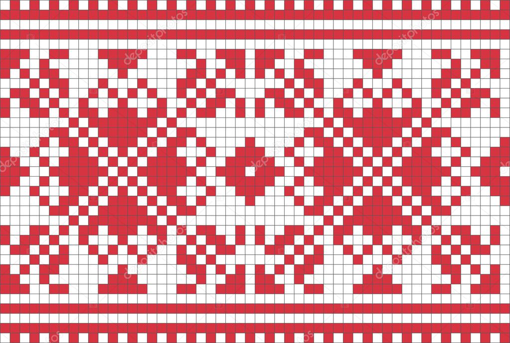 Ethnic Ukrainian ornamental pattern #6