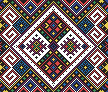 Ukrainian ethnic seamless ornament, #10, vector clipart