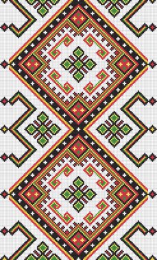 Ukrainian ethnic seamless ornament, #9, vector clipart