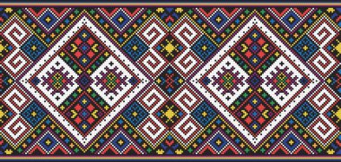 Ukrainian ethnic seamless ornament, #11, vector clipart