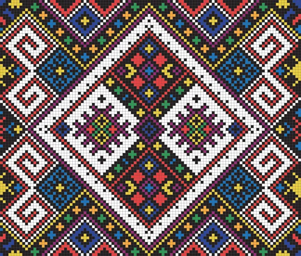 Украинский этнический бесшовный орнамент, # 10, вектор — стоковый вектор