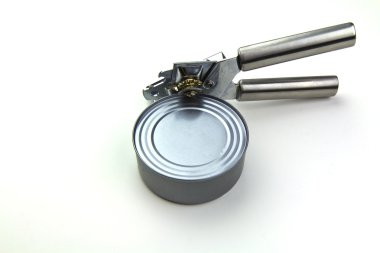 Can Opener with Can clipart