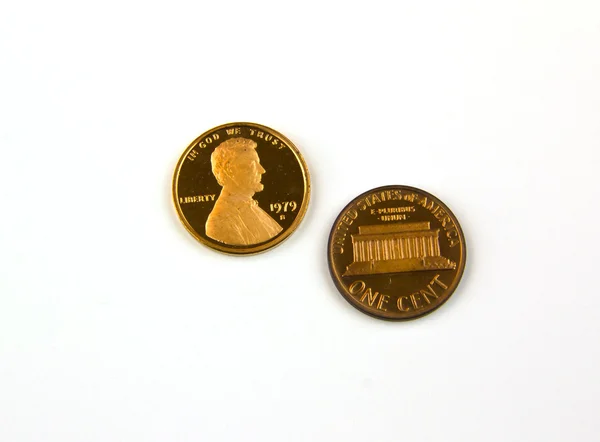 Coins- Pennies or Cents — Stock Photo, Image