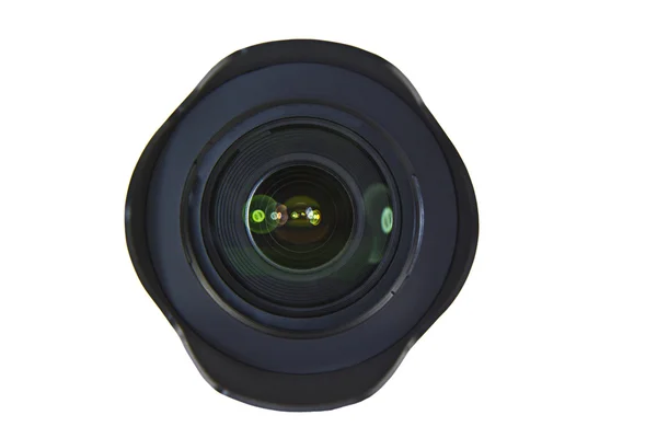 Camera Lens with Protective Hood — Stock Photo, Image