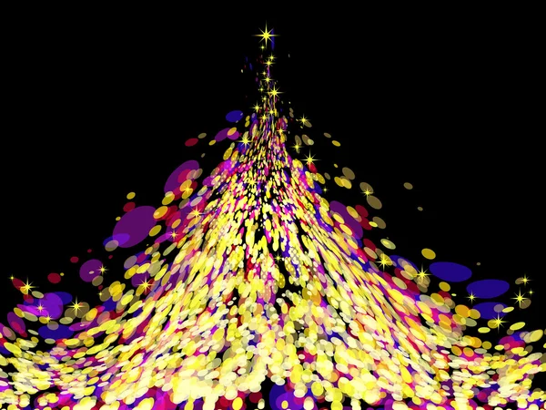 Arbre de Noël, vecteur — Image vectorielle