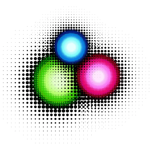 Bouton demi-ton, vecteur — Image vectorielle