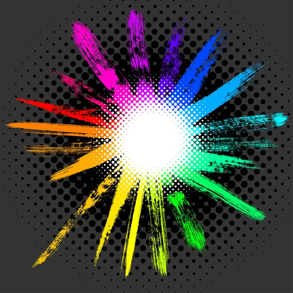 Vecteur coloré soleil — Image vectorielle
