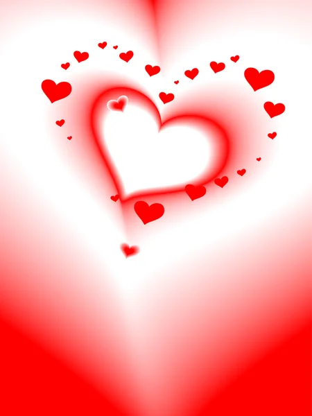 Листівка до Валентинова дня, вектор, романтичним серце — стоковий вектор