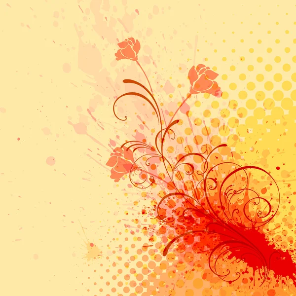Fond floral, vecteur — Image vectorielle