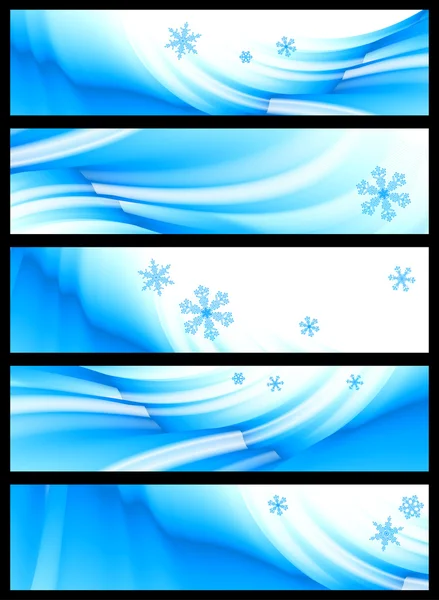 冬季横幅、 矢量 — 图库矢量图片