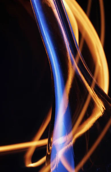 Požár v láhvi — Stock fotografie