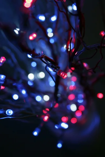Рождественские Огни Фокусе — стоковое фото