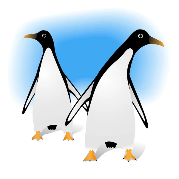 stock vector Illustration of penguins