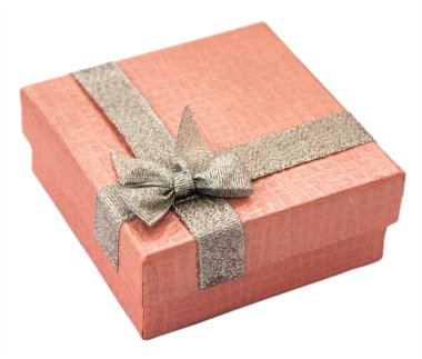 caja de regalo rosa aislado