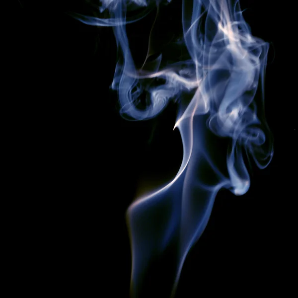 Blu Fumo Astratto Sfondo Primo Piano — Foto Stock
