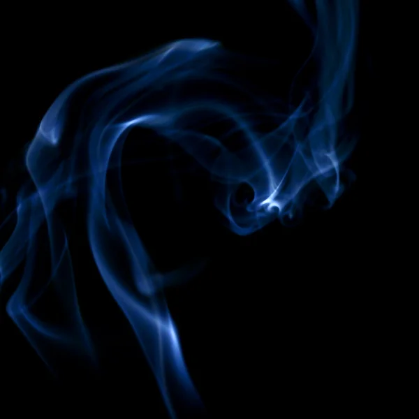 Fumaça Azul Fundo Abstrato Close — Fotografia de Stock