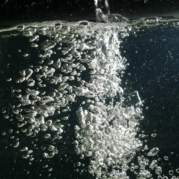 水中マクロ水中気泡をクローズ アップ — ストック写真