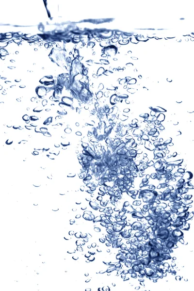 Vodní Bubliny Blose Bílém Pozadí — Stock fotografie