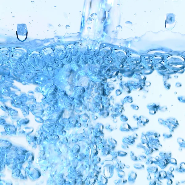 Burbujas Agua Florecen Sobre Fondo Blanco —  Fotos de Stock