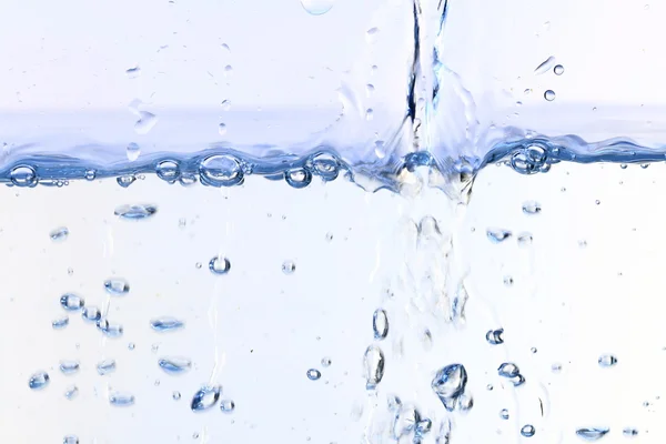 Burbujas Agua Florecen Sobre Fondo Blanco —  Fotos de Stock