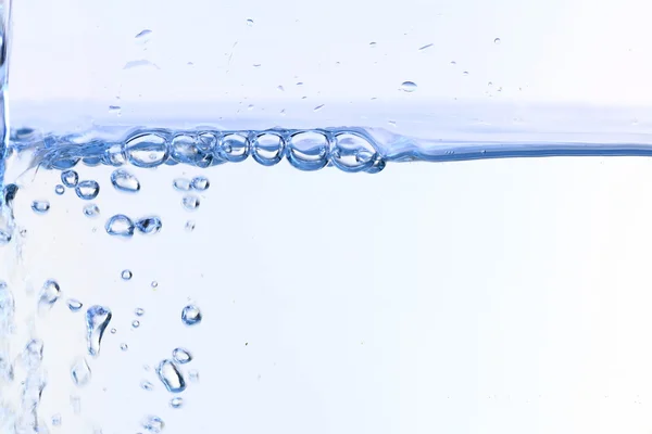 Burbujas Agua Florecen Sobre Fondo Blanco — Foto de Stock