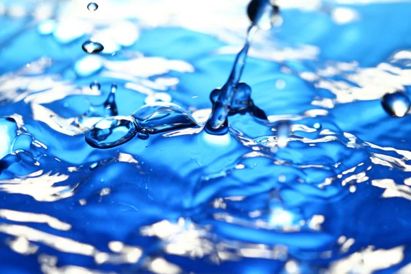 Vodní Splash Close Aqua Pozadí — Stock fotografie