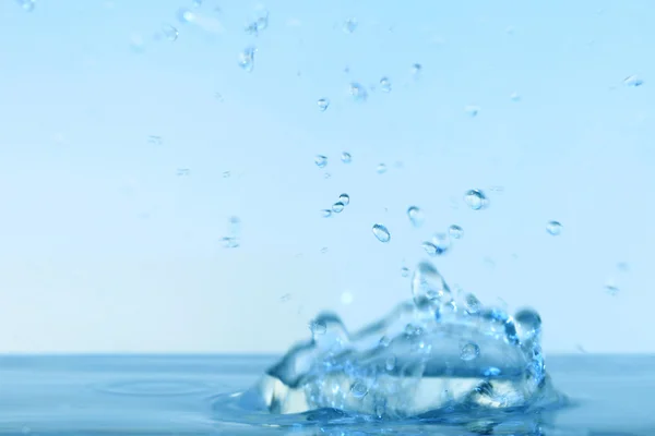Blaues Wasser Splash Natur Hintergrund — Stockfoto