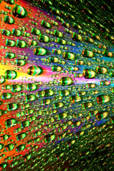 Limpiar Multicolor Gotas Agua Macro Fondo —  Fotos de Stock